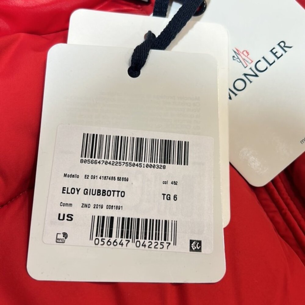 Moncler Red Down Eloy Jacket - Picture 7 of 13